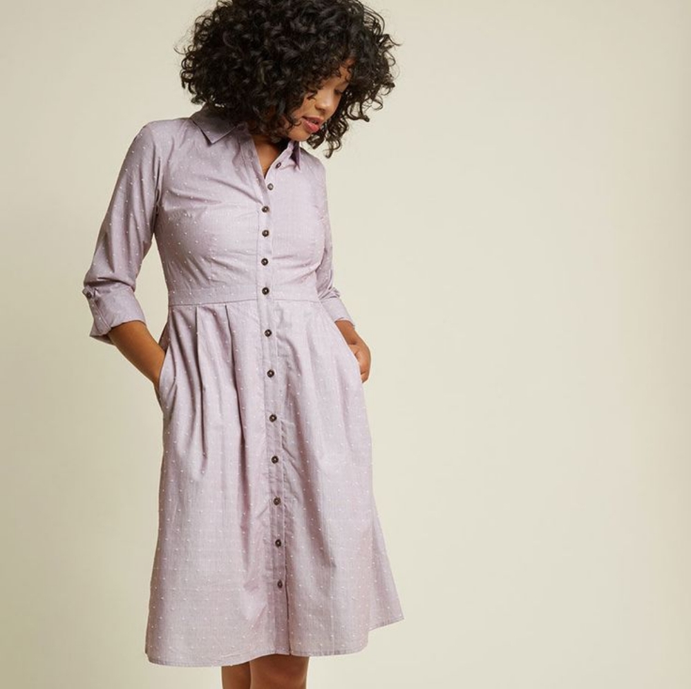 ModCloth Broadcast Coordinator Shirt Dress